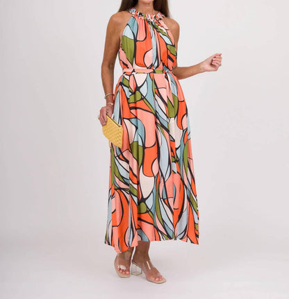 Stained Glass Halter Dress