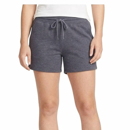 Camp Fleece Elastic Drawstring Waist Shorts - Plus