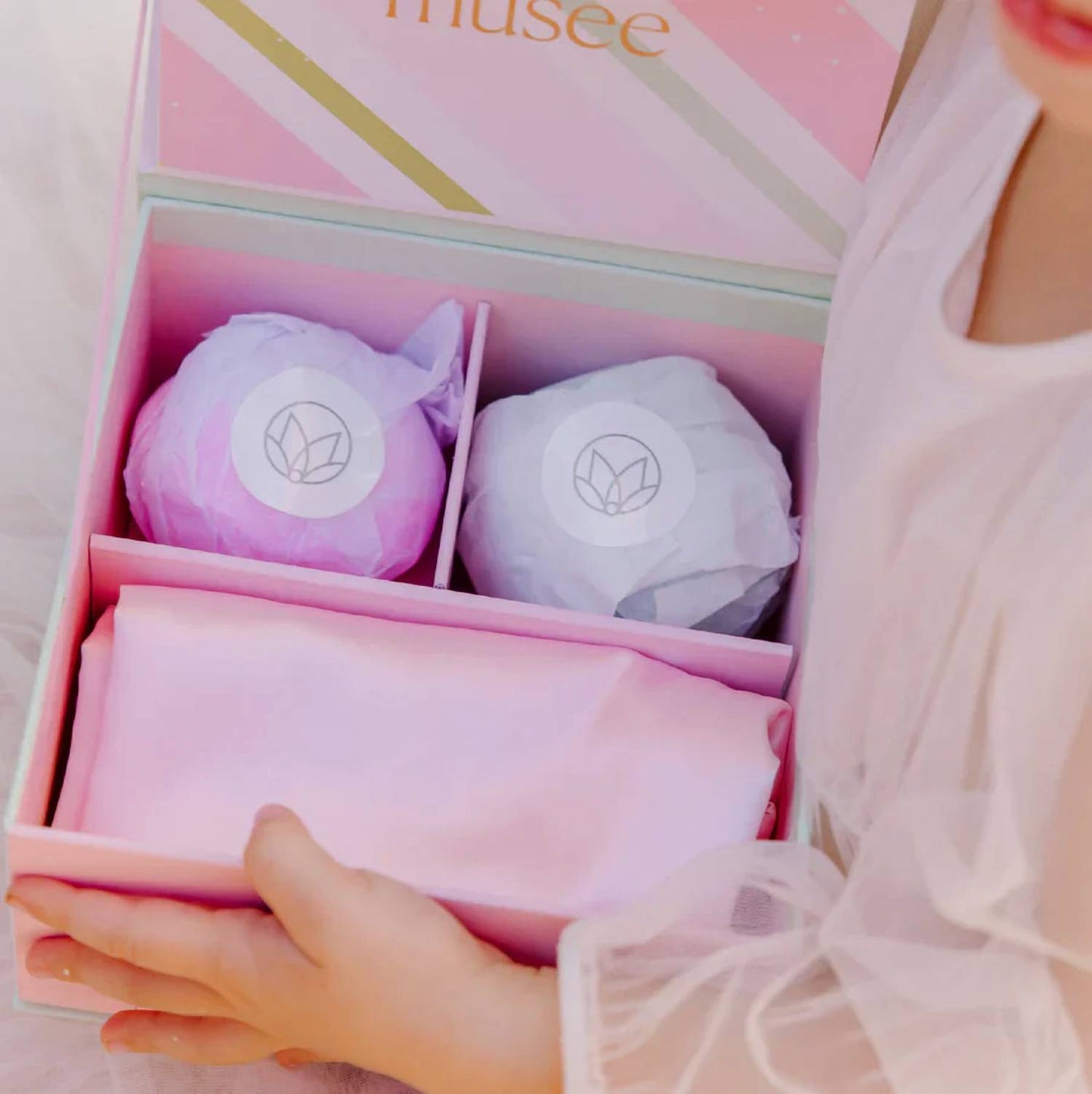 Girl's Visions Of Sugarplums Bath Balm & Eye Mask Set