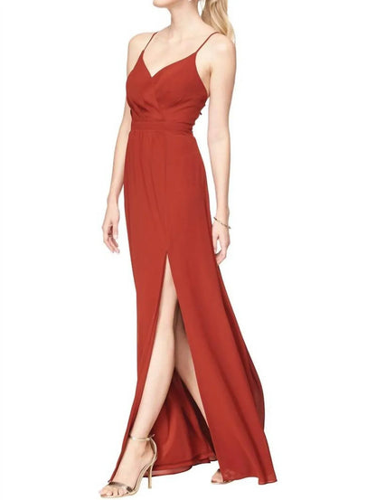 Bill Levkoff - Chiffon V-neck Surplice Bridesmaid Gown - Rack Hunt