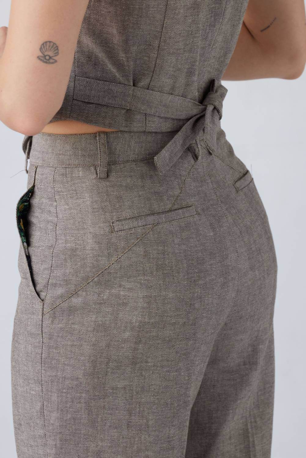 Rose Velvet - Piper Straight Leg Pants - Rack Hunt