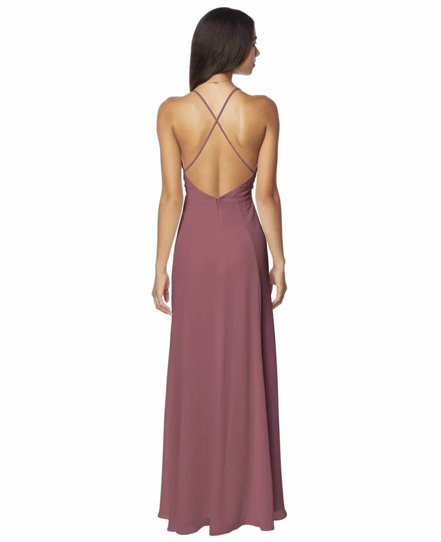 Bill Levkoff - Chiffon V Neck Surplice Bridesmaid Dress - Rack Hunt