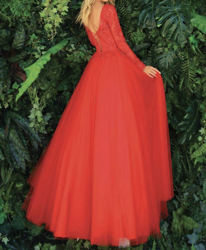 All Over Lace Bodice Gown