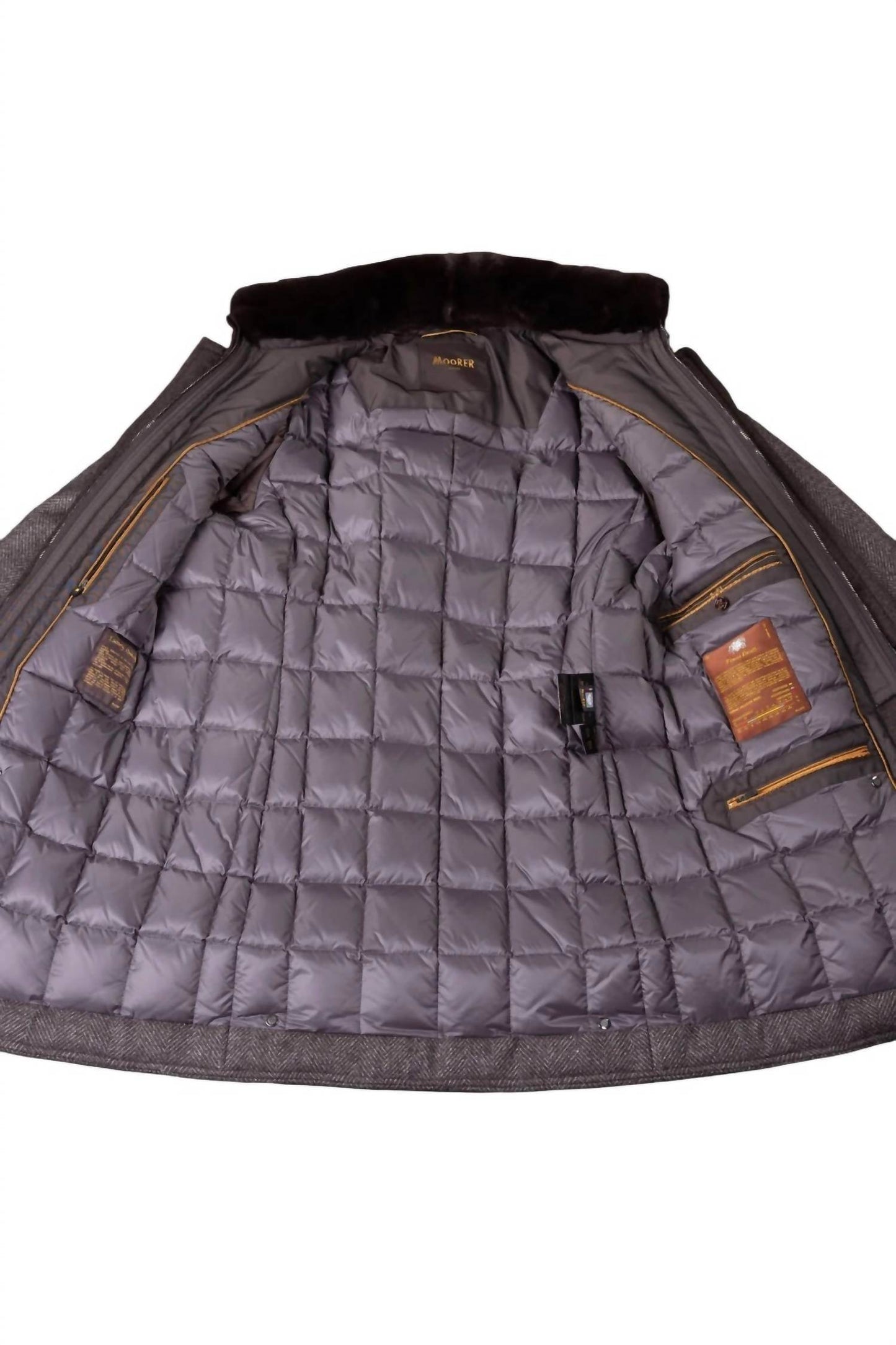 MooRER - Bond Fur Hd Herringbone Down Coat - Rack Hunt -