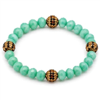Women's Crystal Leopard Accent Stretch Bracelet
