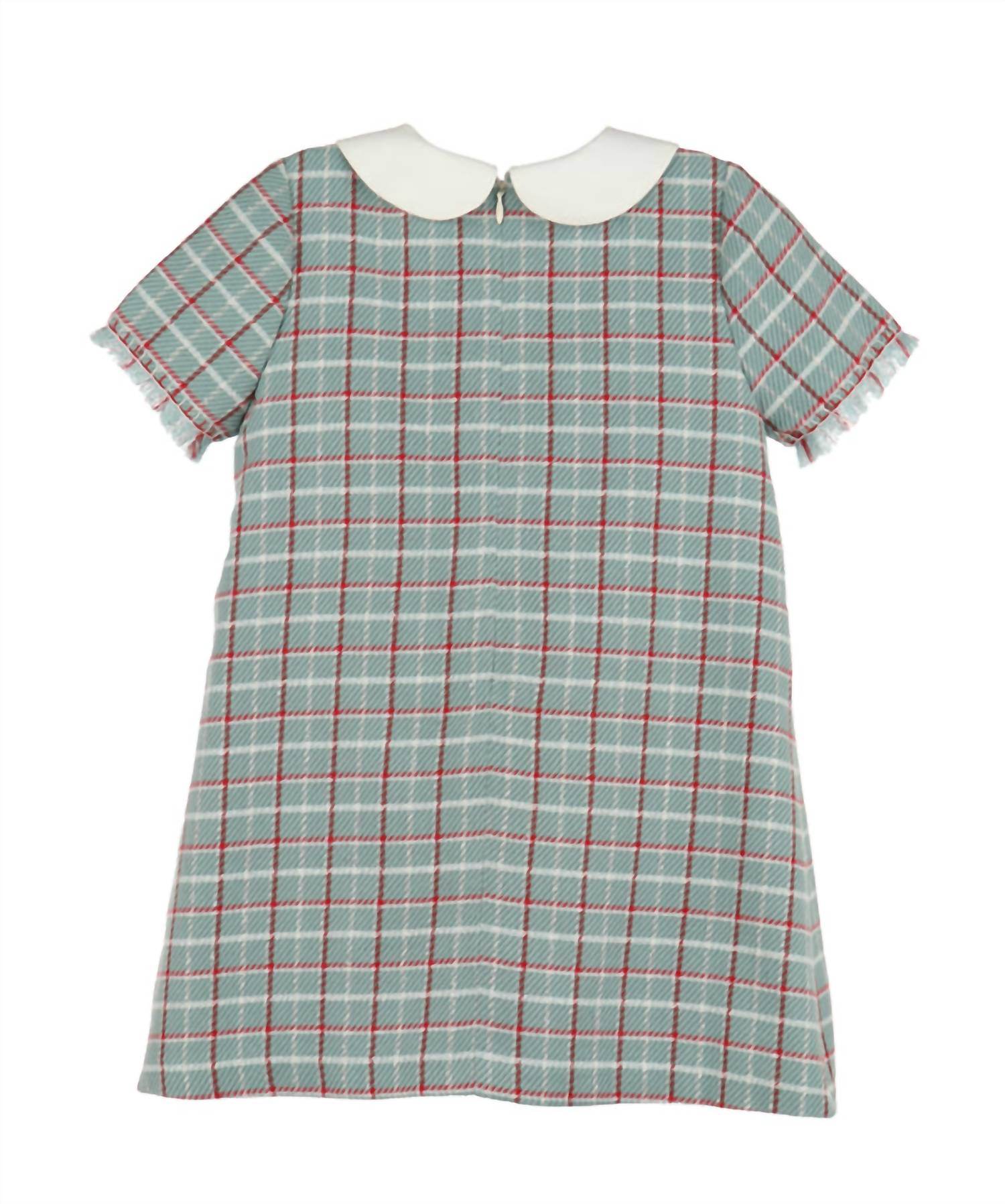 Luli & Me - Girl's Plaid Frayed A-line Dress - Rack Hunt -