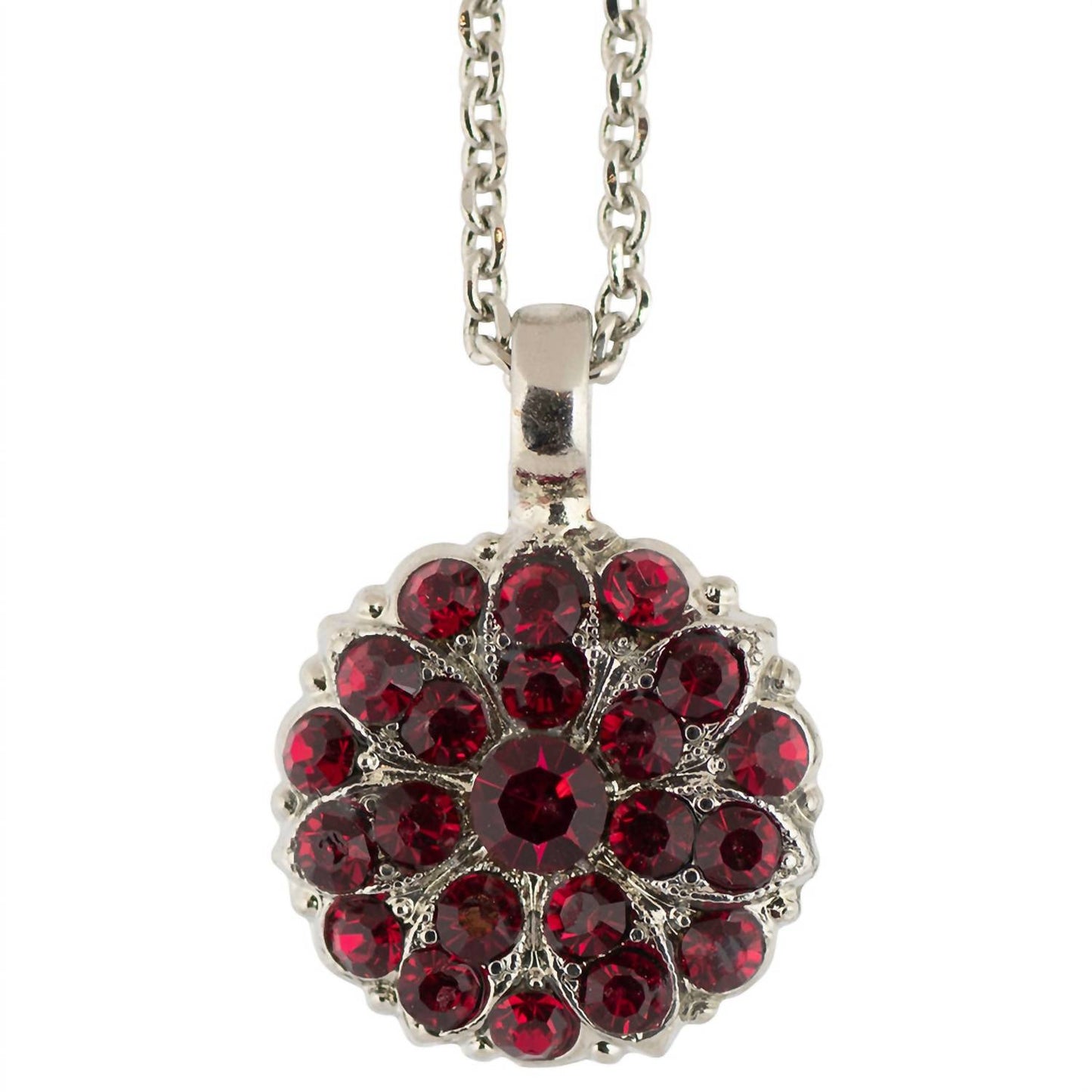 Women's Guardian Angel Garnet January Birthday Pendant