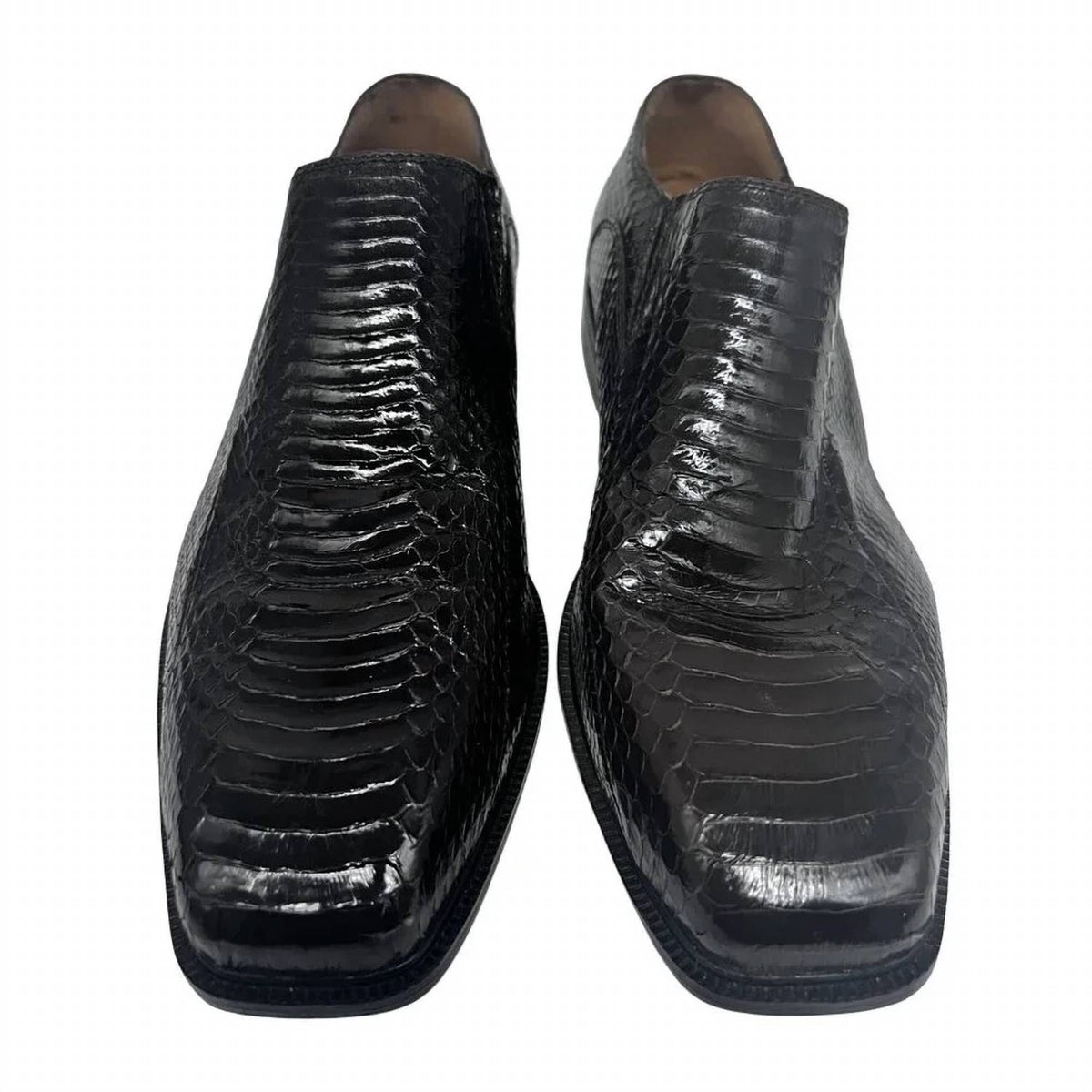 Men's Snakeskin Leather Loafers