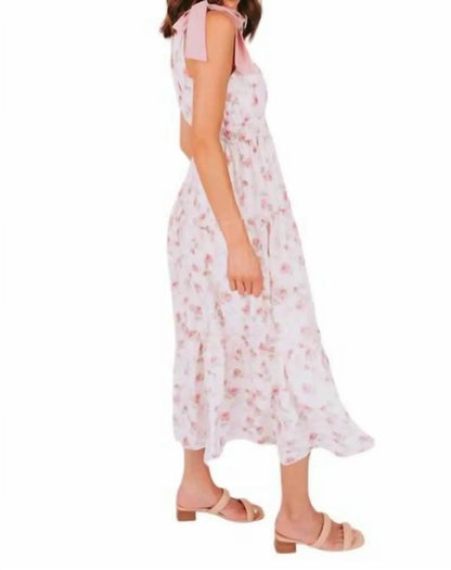 One Loved Babe - Floral Ribbon Tie Dress - Rack Hunt