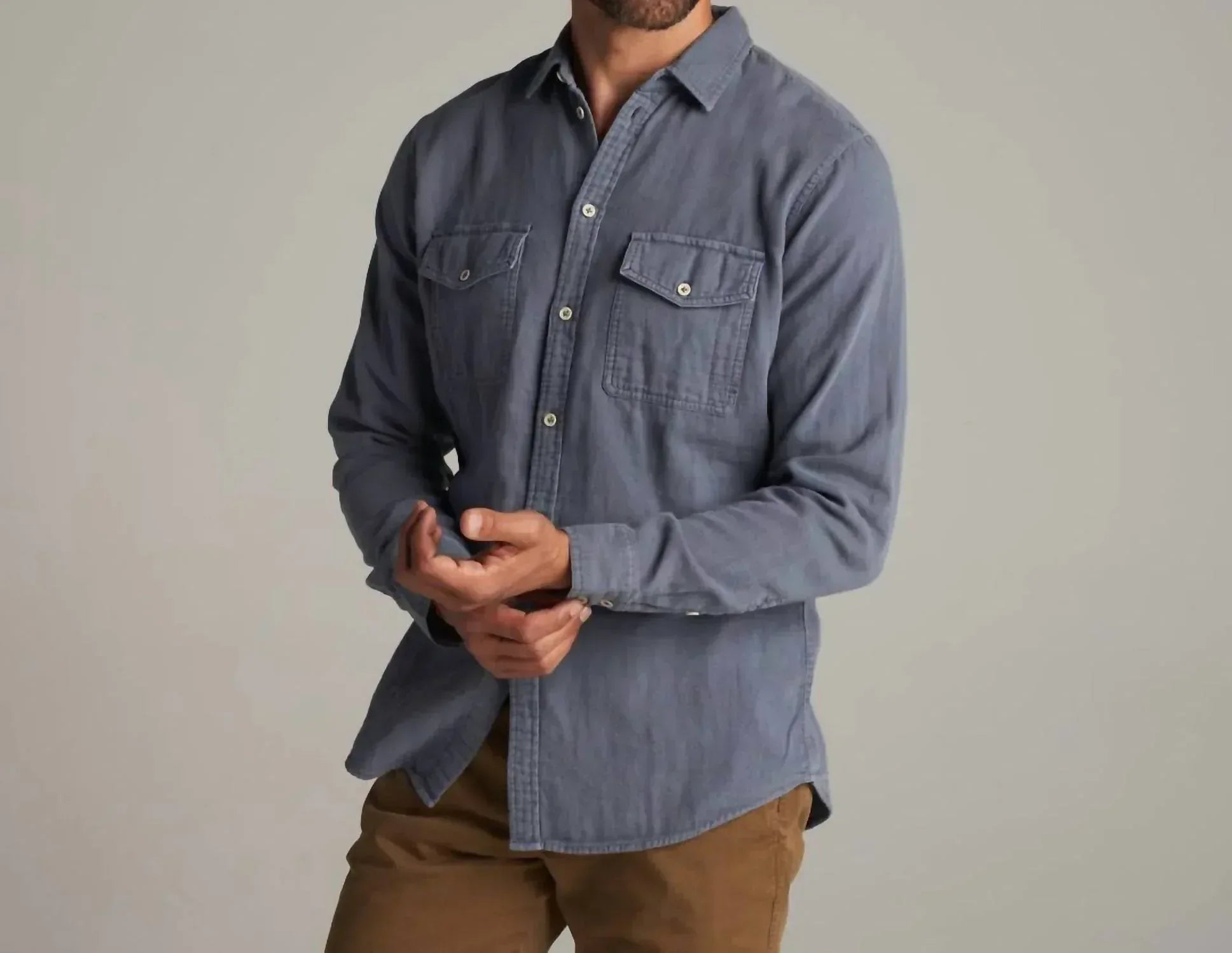 Rowan - Leeds Double Layer Cotton Gauze Shirt - Rack Hunt