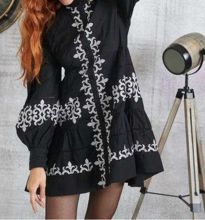Lace - Embroidery Mini Dress - Rack Hunt