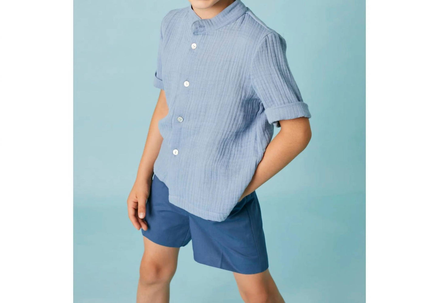 Kid's Cotton Blend Shorts Set