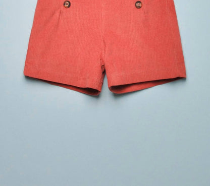 Girls Corduroy Button Shorts