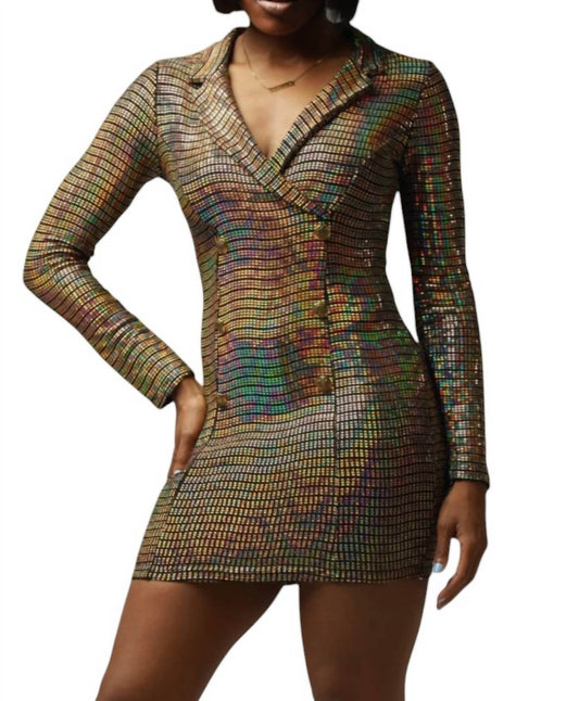 La Banga - Metallic Blazer Dress - Rack Hunt