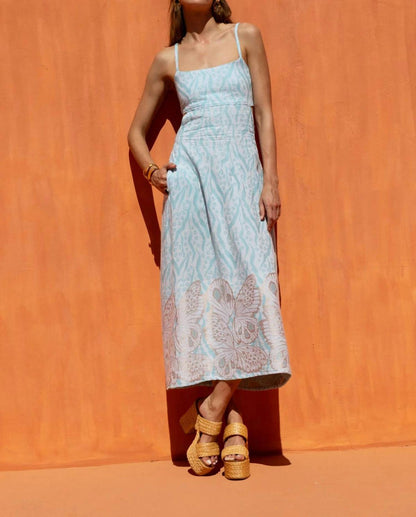 Kala Midi Open Back Dress