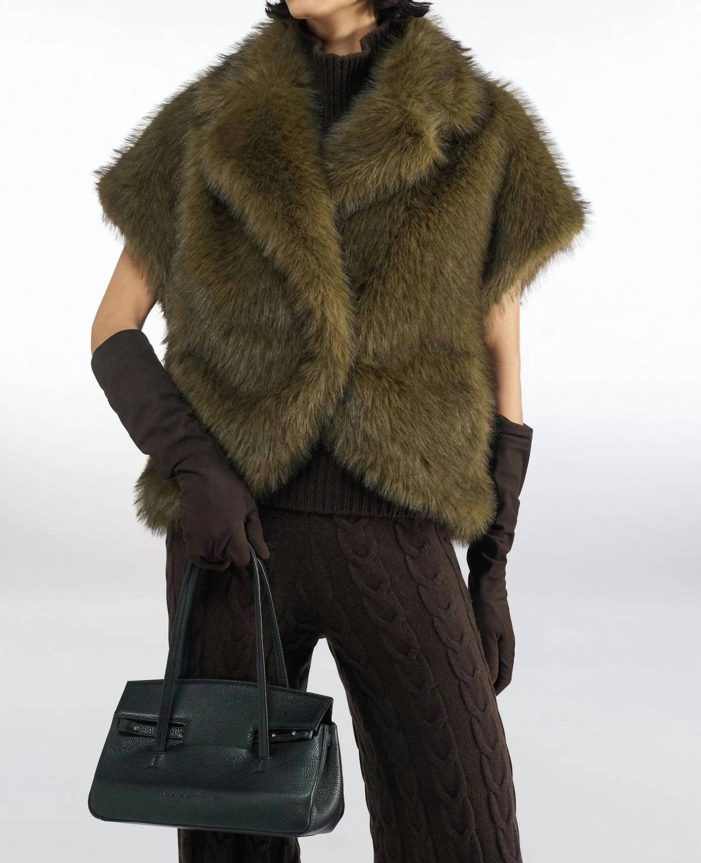 The Alyn Faux Fur Cape Wraps
