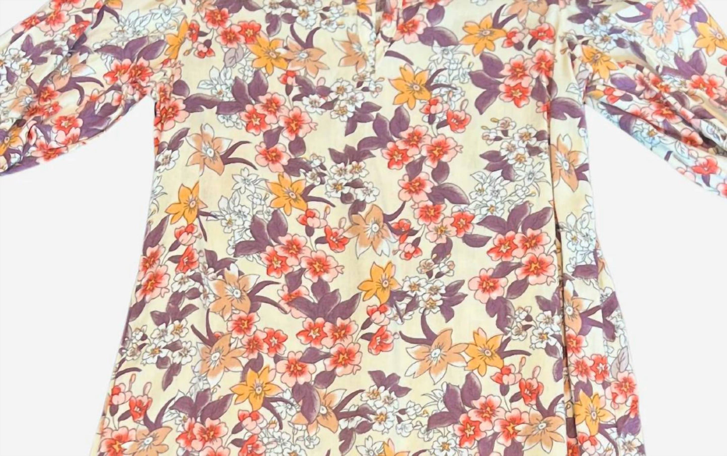 Girl's Floral Print Romper