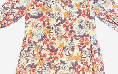 Girl's Floral Print Romper
