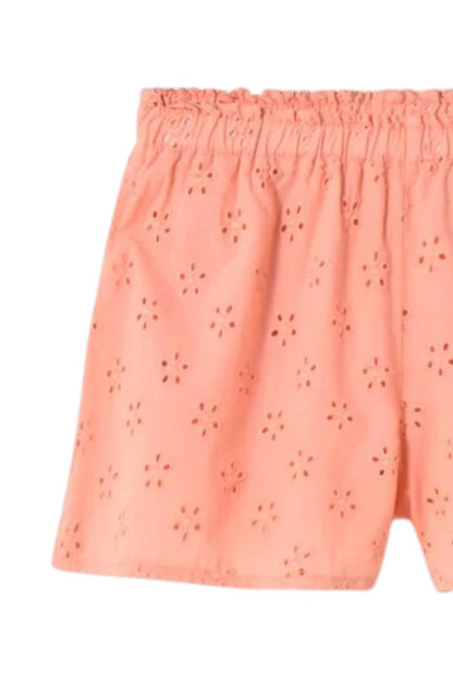 Girls Swiss Embroidery Cotton Shorts