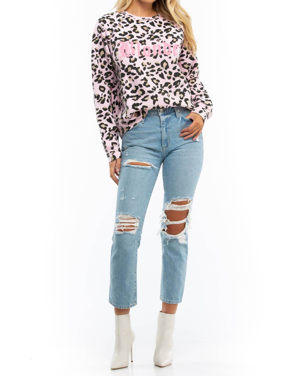 BRUNETTE THE LABEL - Blonde Middle Sister Crewneck Sweatshirt - Rack Hunt -