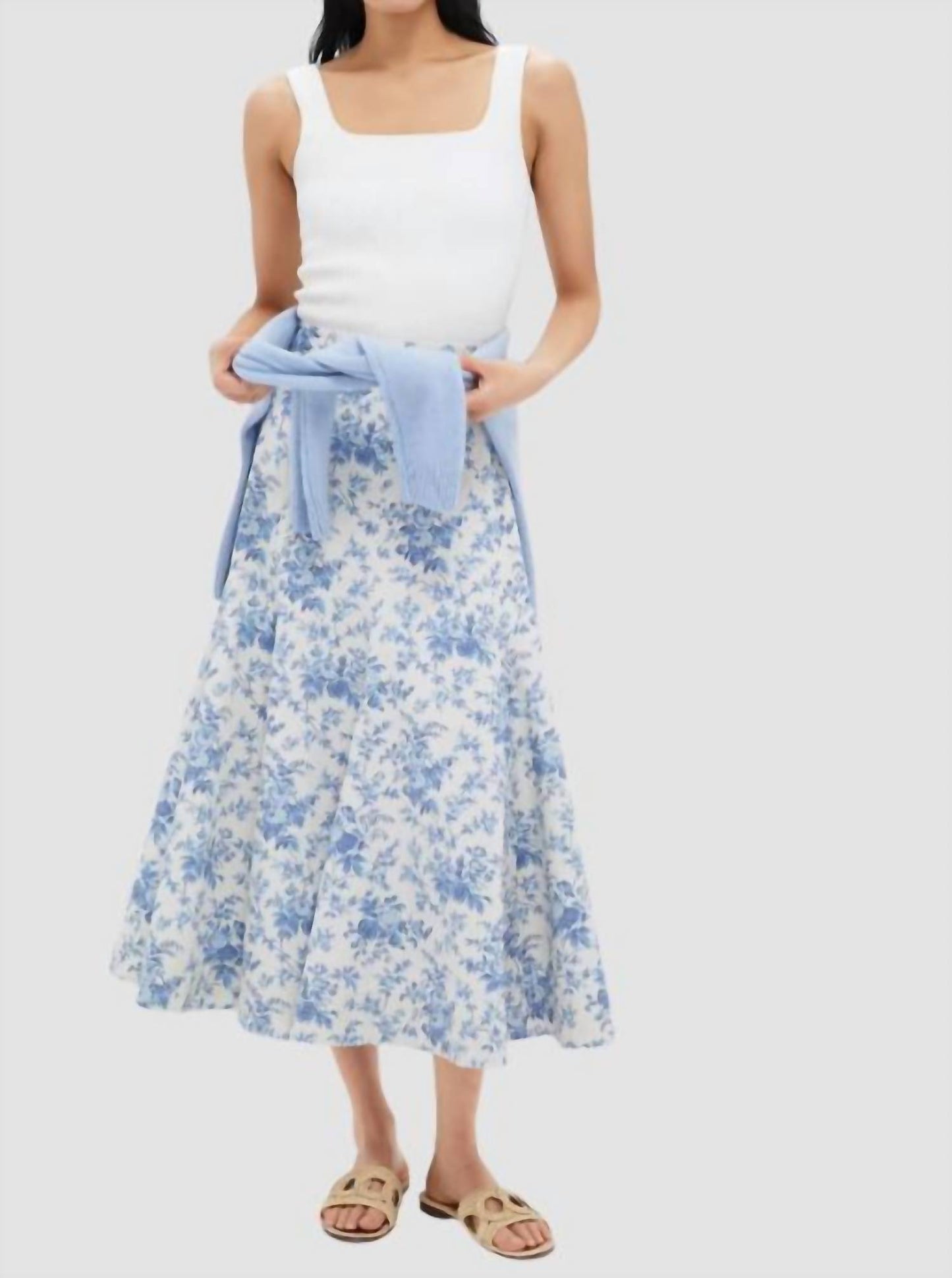 Forget Me Not Floral Brynn Skirt