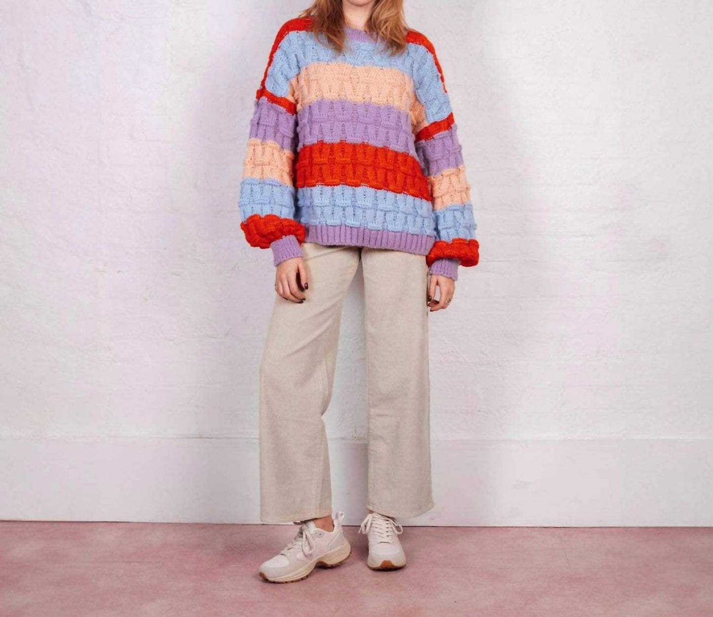 Mandy Criss-cross Stripe Sweater