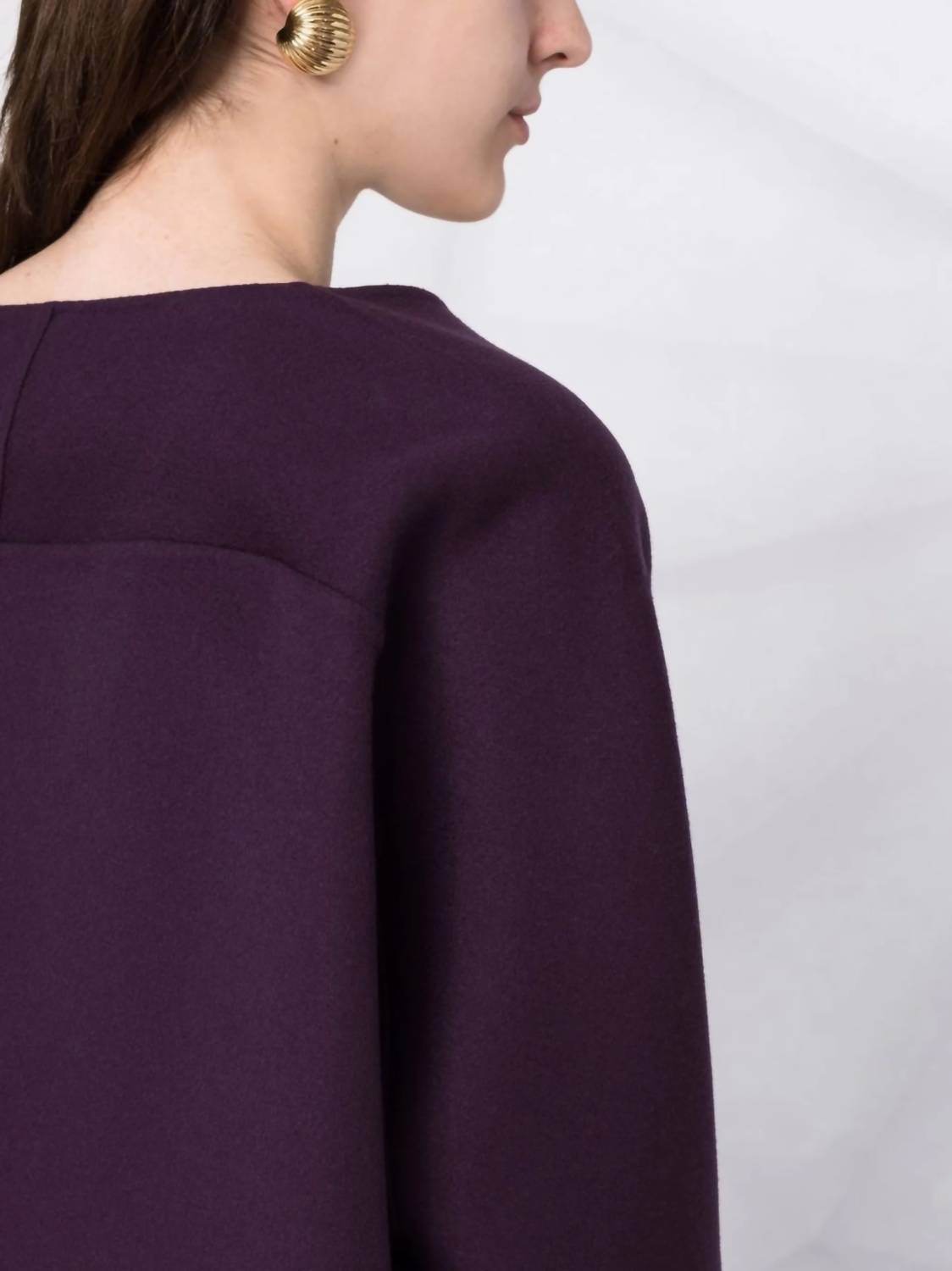 Valentino - V-neck Cropped Sleeve Knitted Top - Rack Hunt