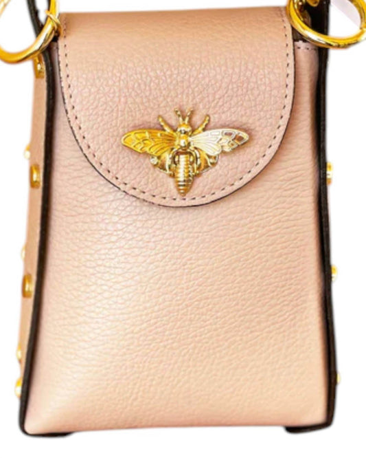 Jijou Capri - Women's Bumblebee Leather Cellphone Case Bag - Rack Hunt -
