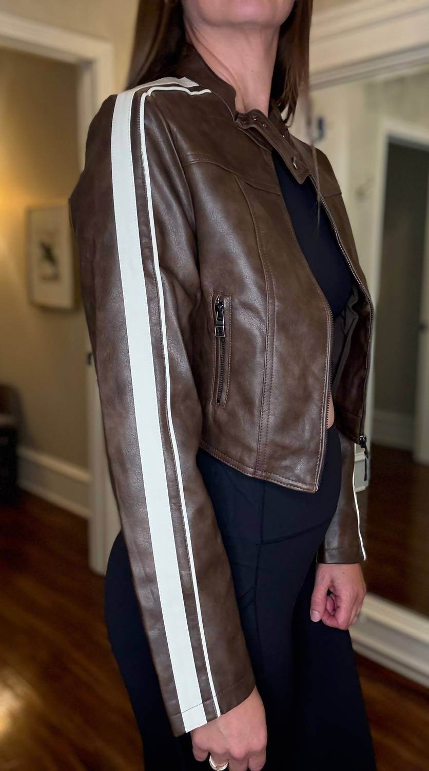 Light So Shine - Vegan Leather Long Sleeve Jacket - Rack Hunt -