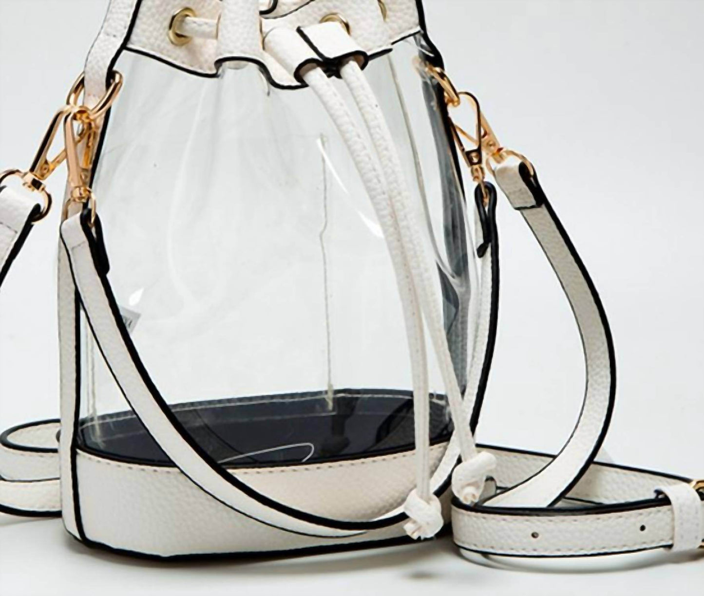 Hana - Women's Clear Crossbody Stadium Bucket Bag - Rack Hunt -