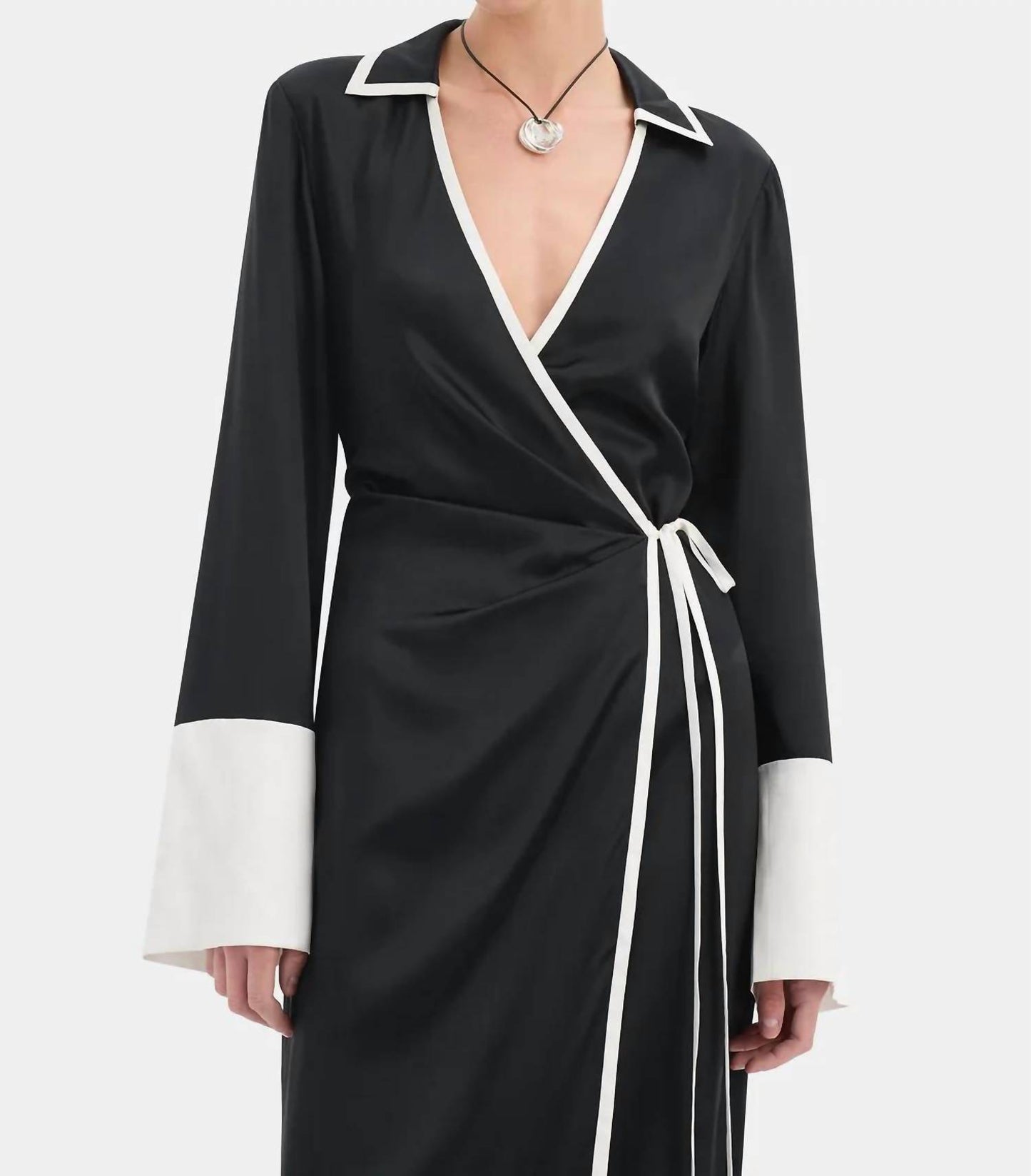 Yasmine Wrap Shirt Dress