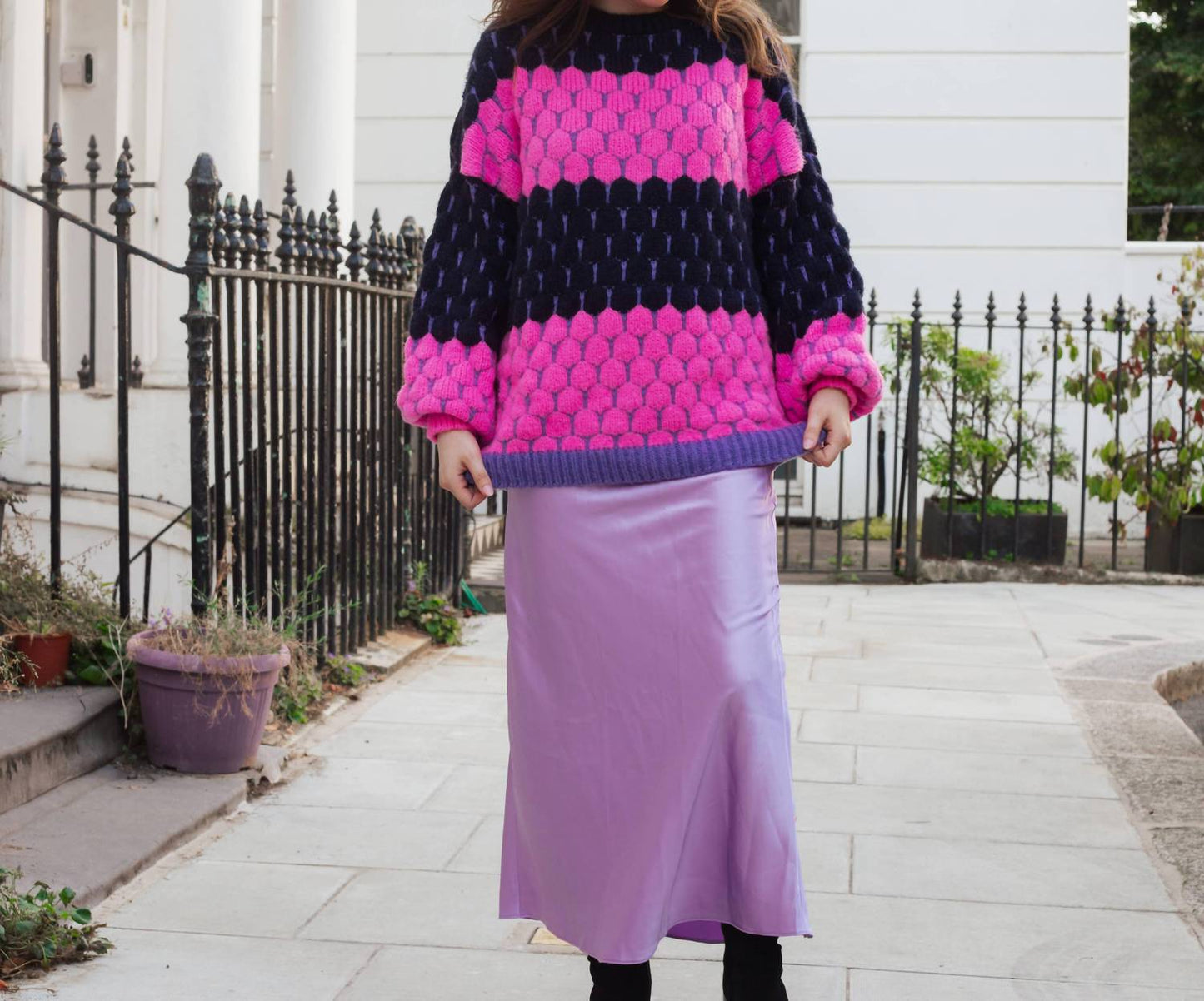 Marissa Stripe Bubble Stitch Sweater