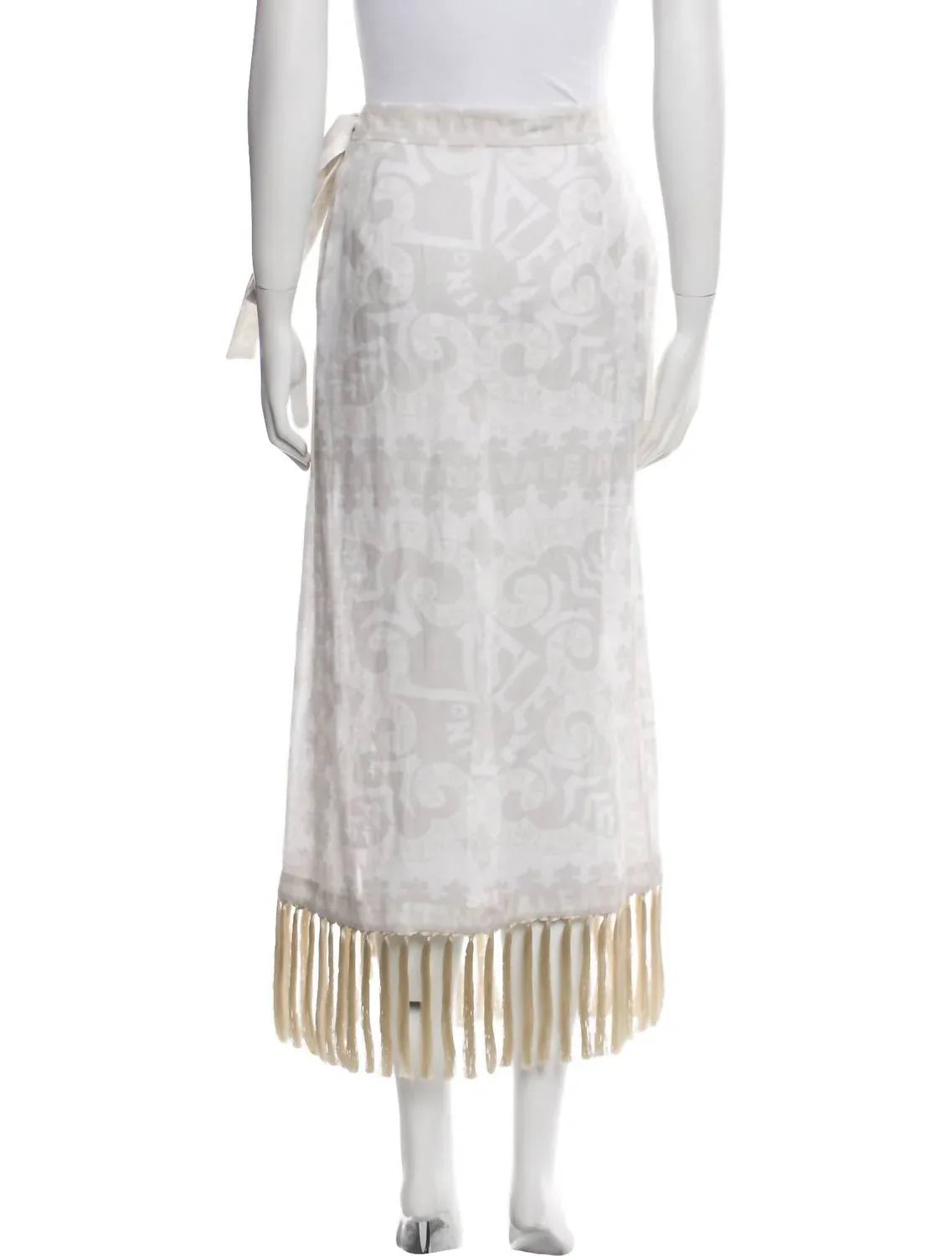 Valentino - Women's Linen Knee-length Skirt - side view - Rack Hunt