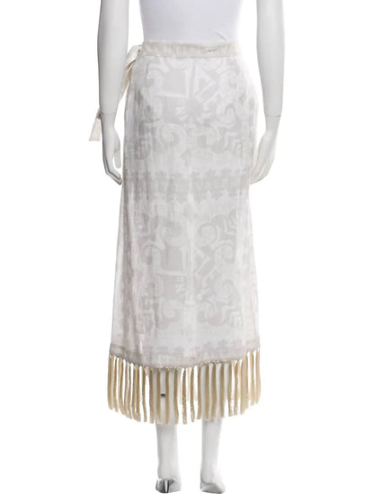 Valentino - Women's Linen Knee-length Skirt - side view - Rack Hunt