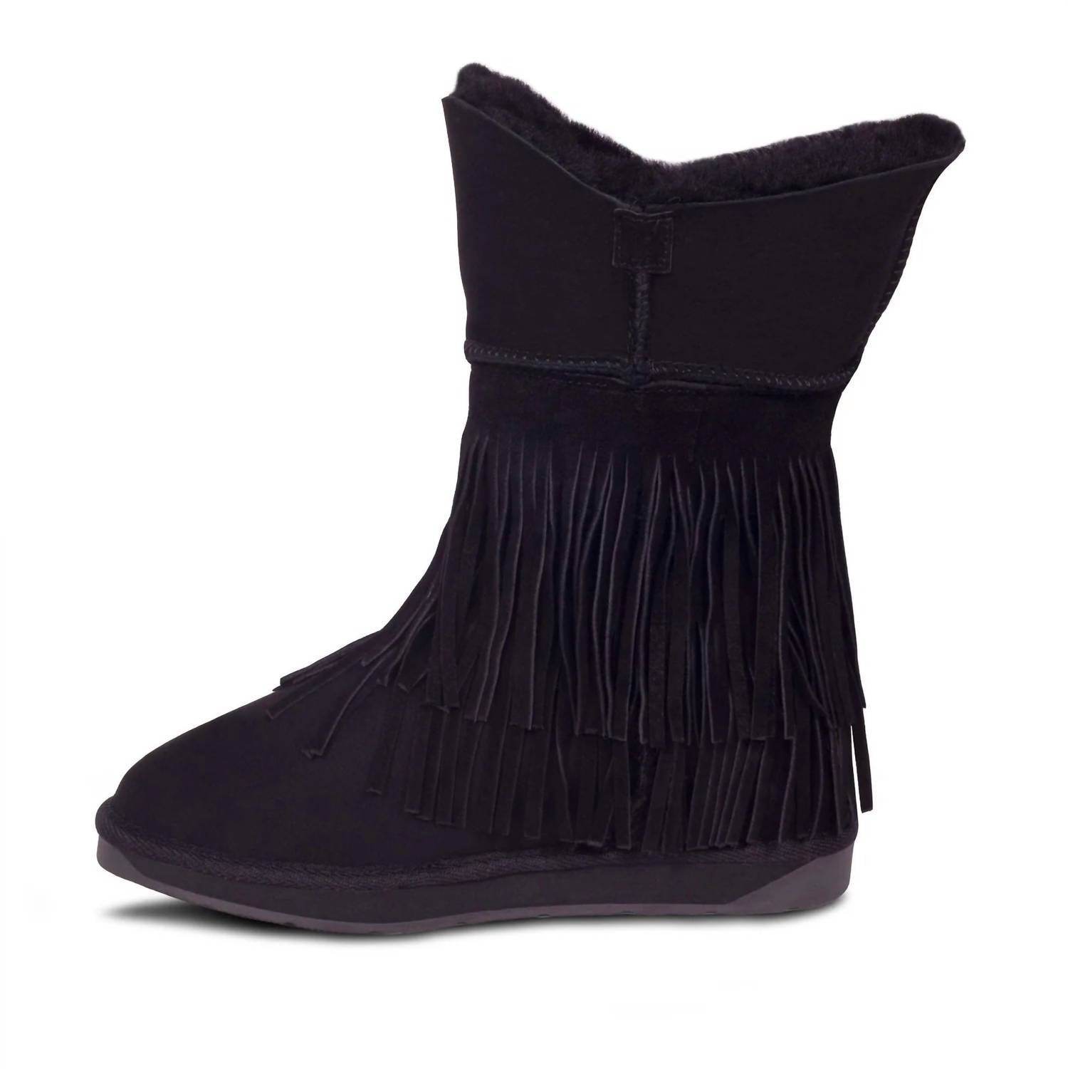 RJ's Fuzzies - Women's Classic Fringed Sheepskin Boot - Rack Hunt