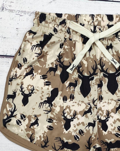 Kid's Deer Print Casual Shorts