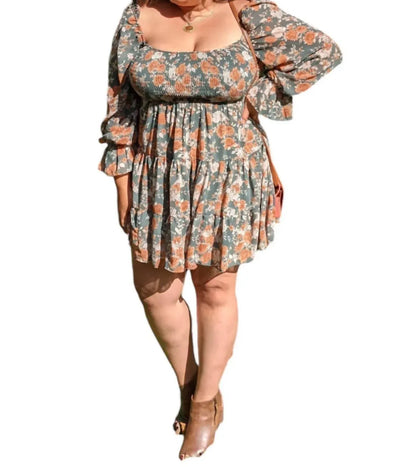Apple B - Autumn's Floral Dress - Rack Hunt