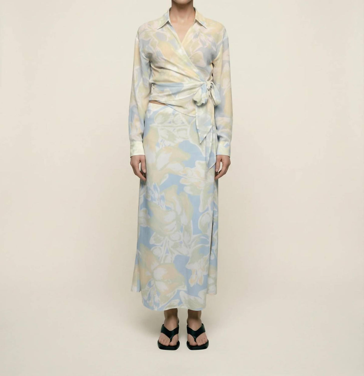 Butter Satin Bias Cut Skirt