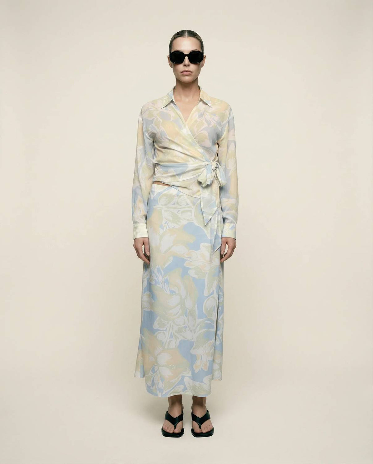 Butter Satin Bias Cut Skirt