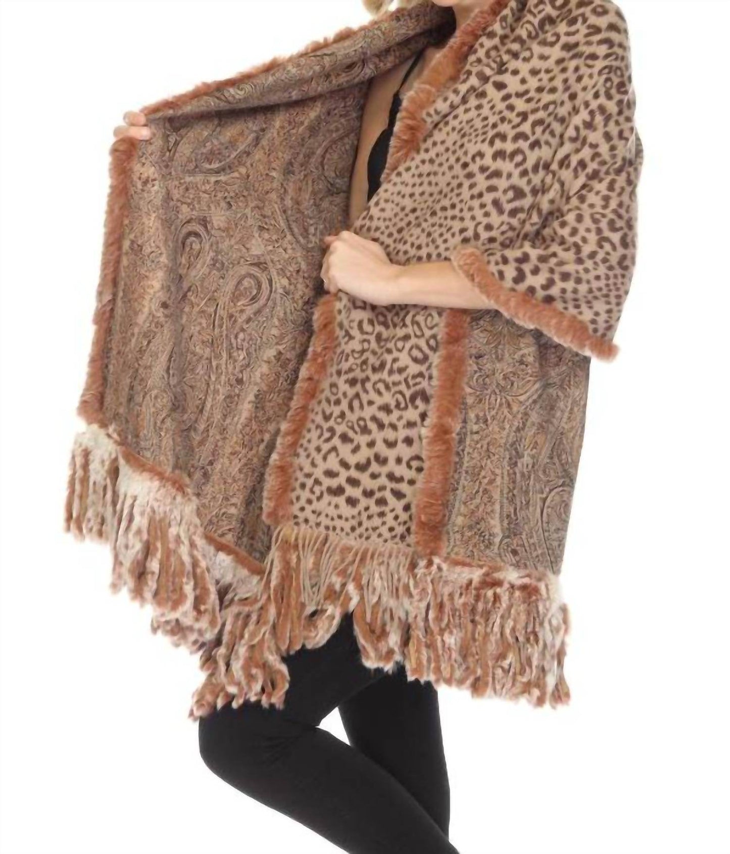 Belle Fare - Women's Combo Reversible Shawl - Rack Hunt -