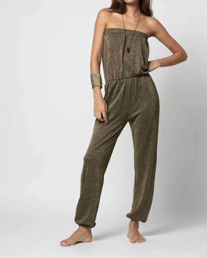 BELIZA - Glitter Tube-top & Trousers Jumpsuit - Rack Hunt