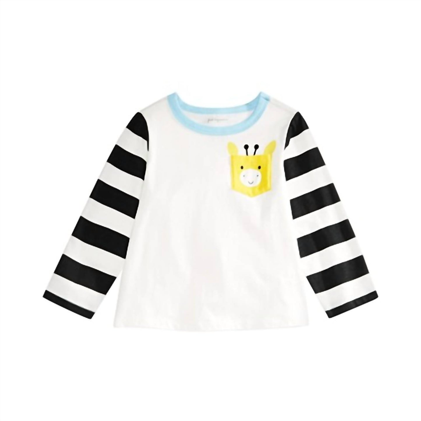Infant Boys Giraffe Pocket Cotton T-shirt