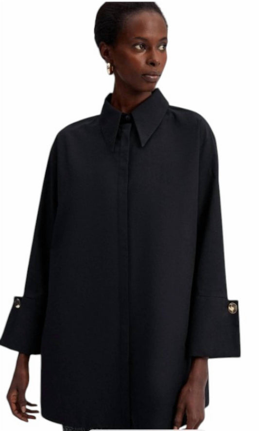 Poplin Shirt With Wide Cuff
