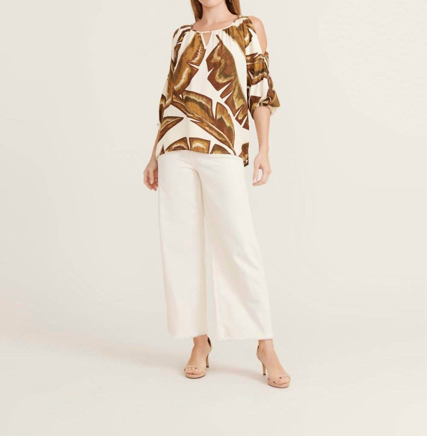 Zinzane - Banana Leaf Peasant Top - Rack Hunt -