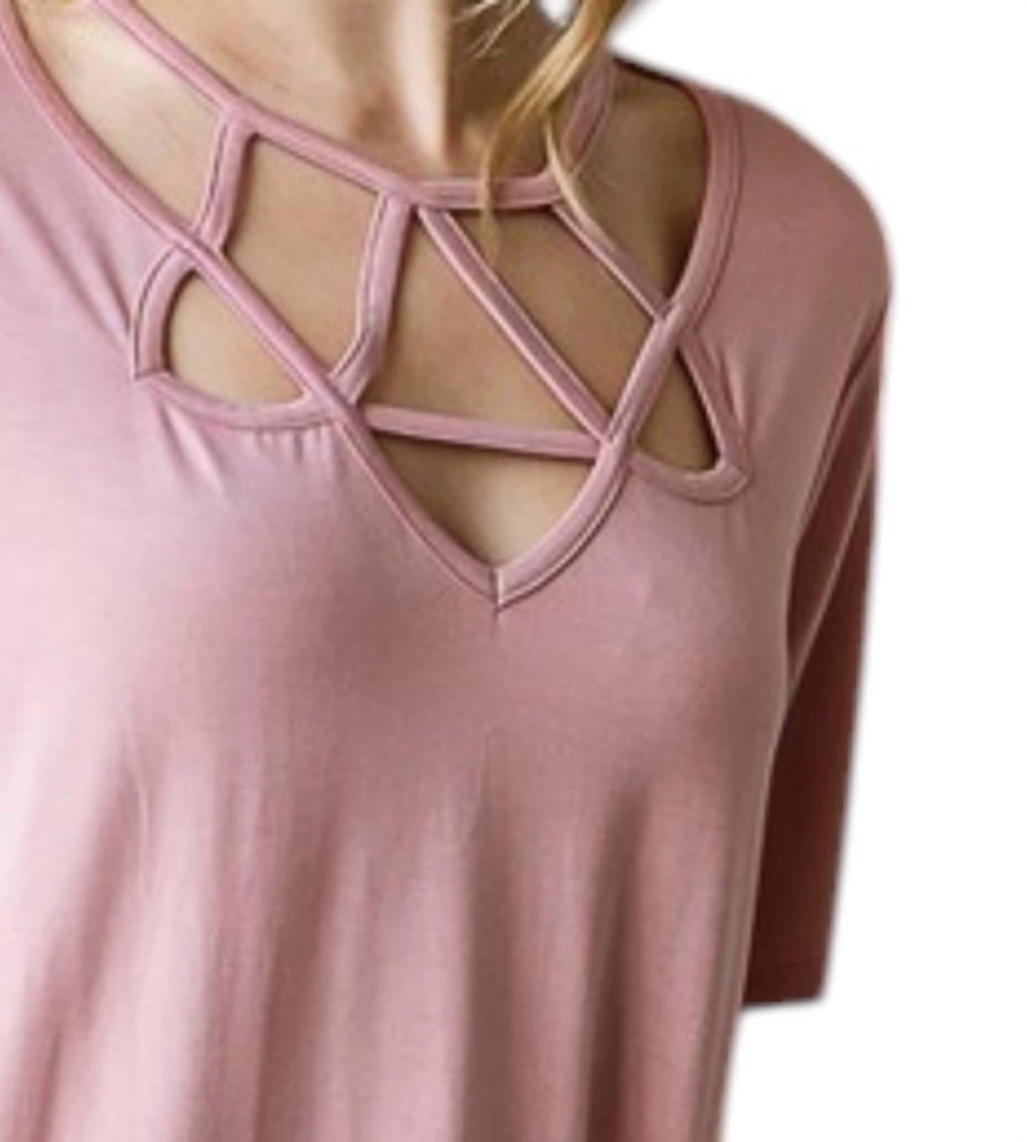 Crisscross Solid Top