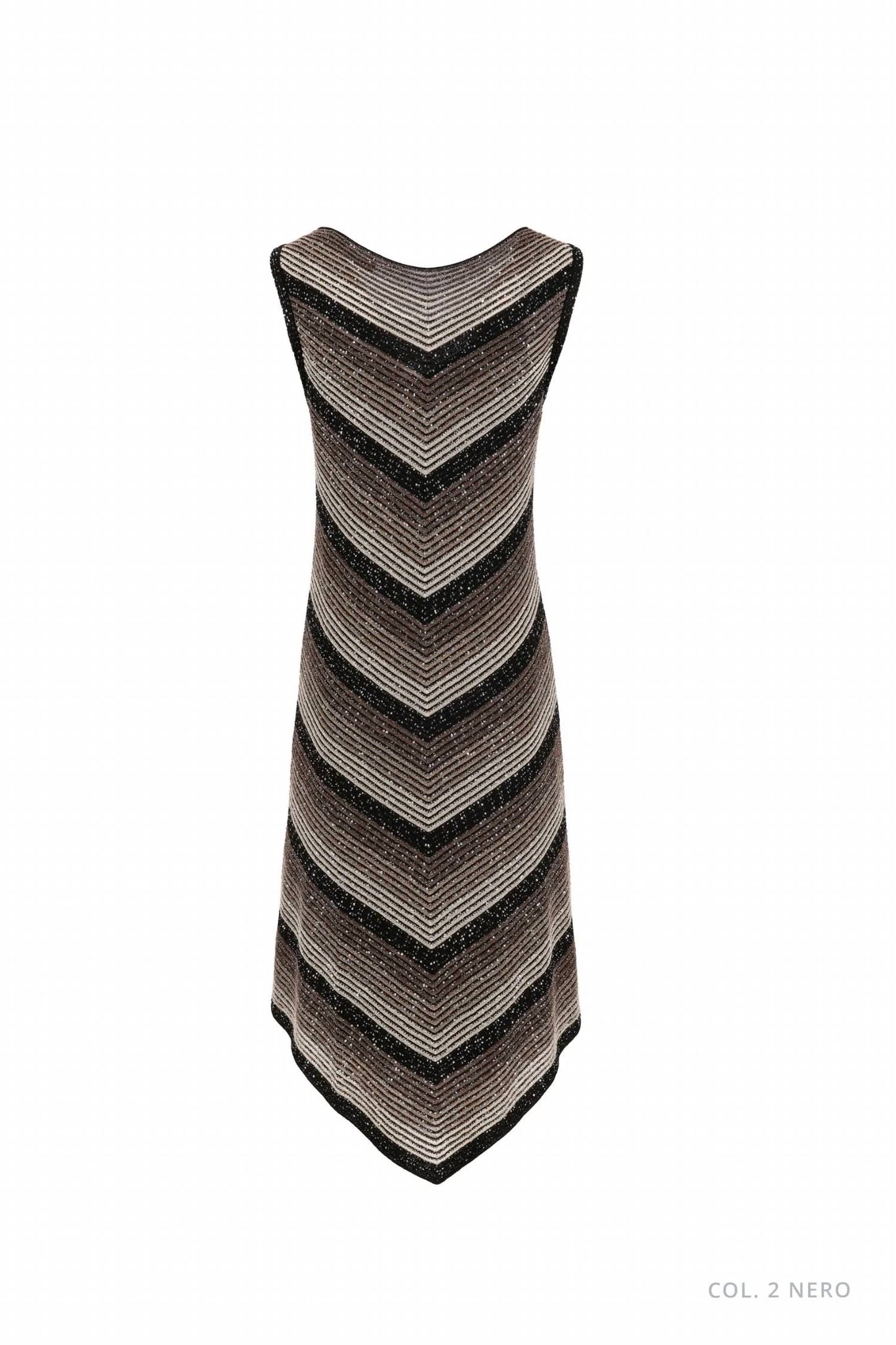 Chevron Dégradé Sequin Dress