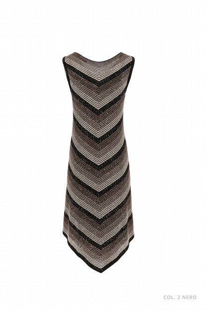 Chevron Dégradé Sequin Dress