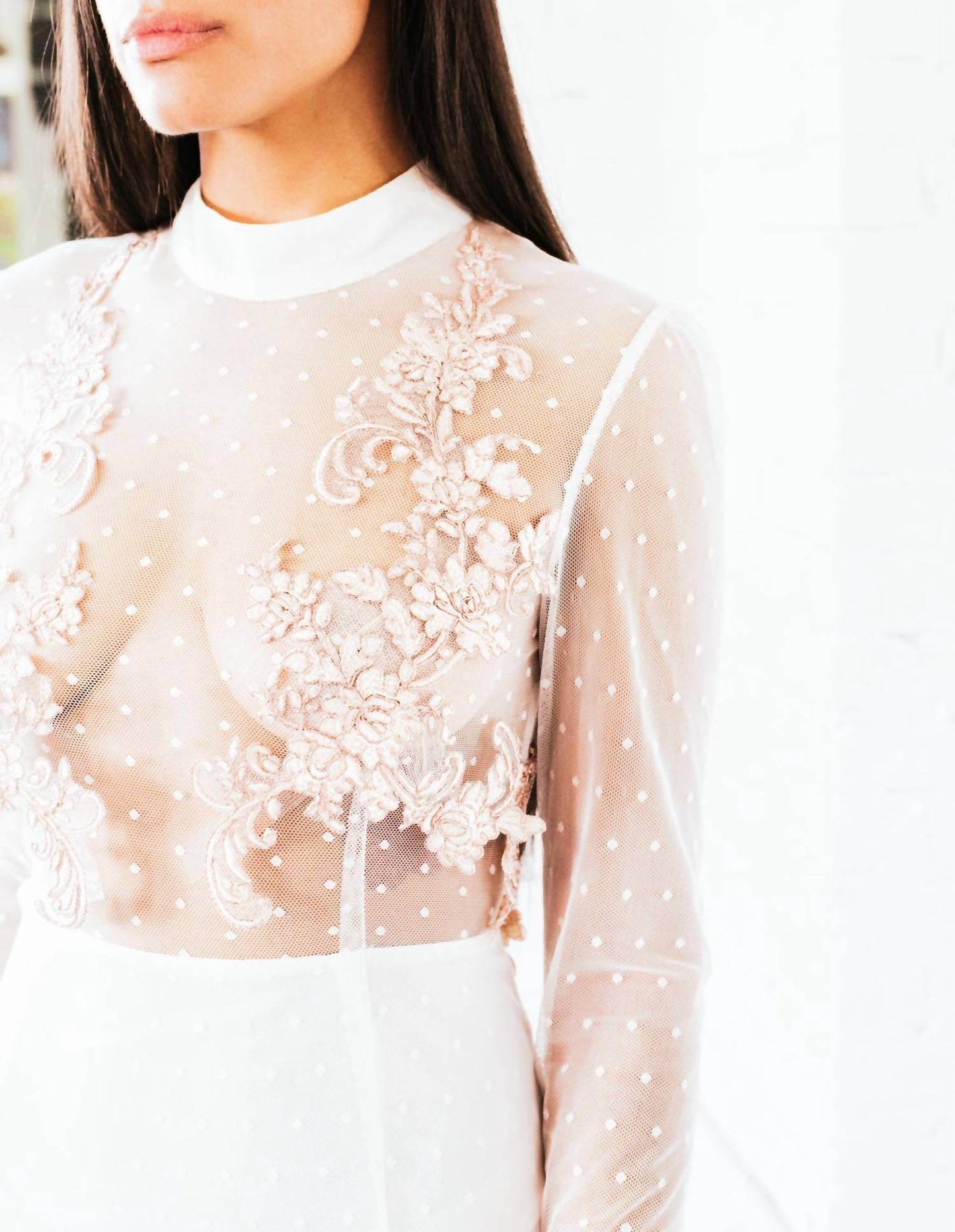 Ariti Kaziris - Long Sleeve Sheer Lace Dress - Rack Hunt