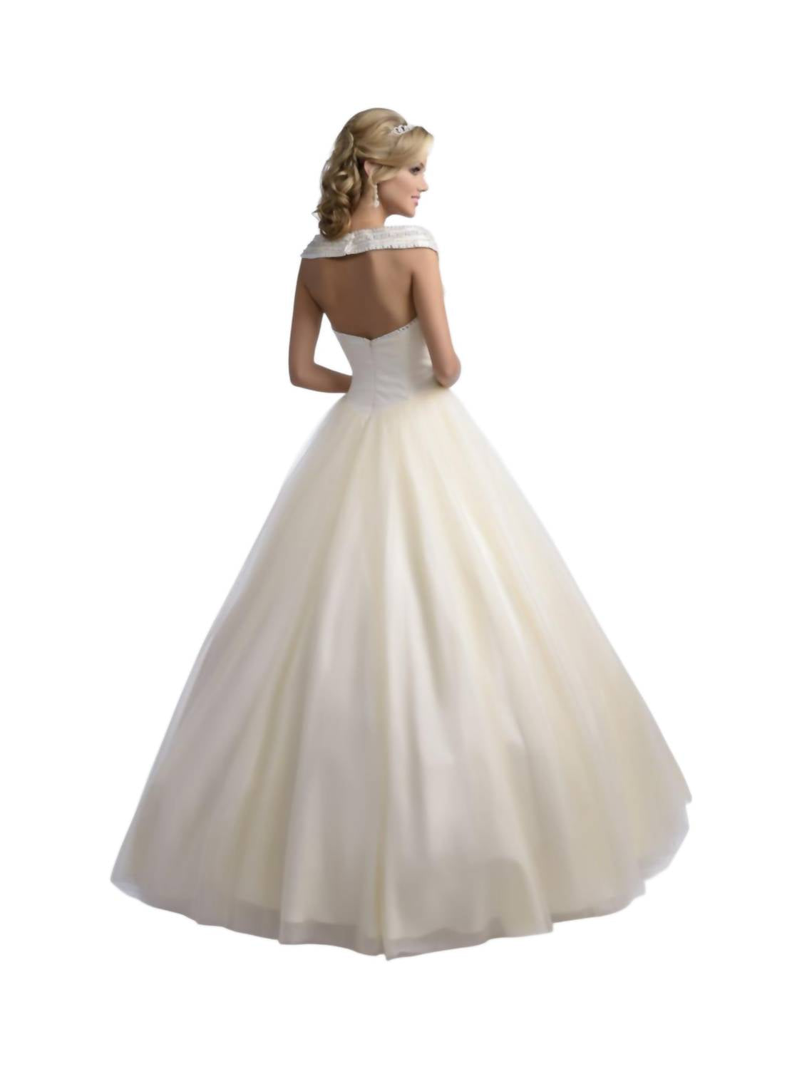 Tulle Beaded A-line Ball Gown