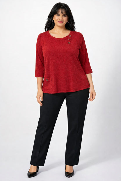 Three Quarter Sleeve Blouse